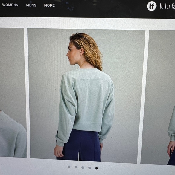 Lululemon perfectly oversized cropped crew softstreme - Picture 6 of 17